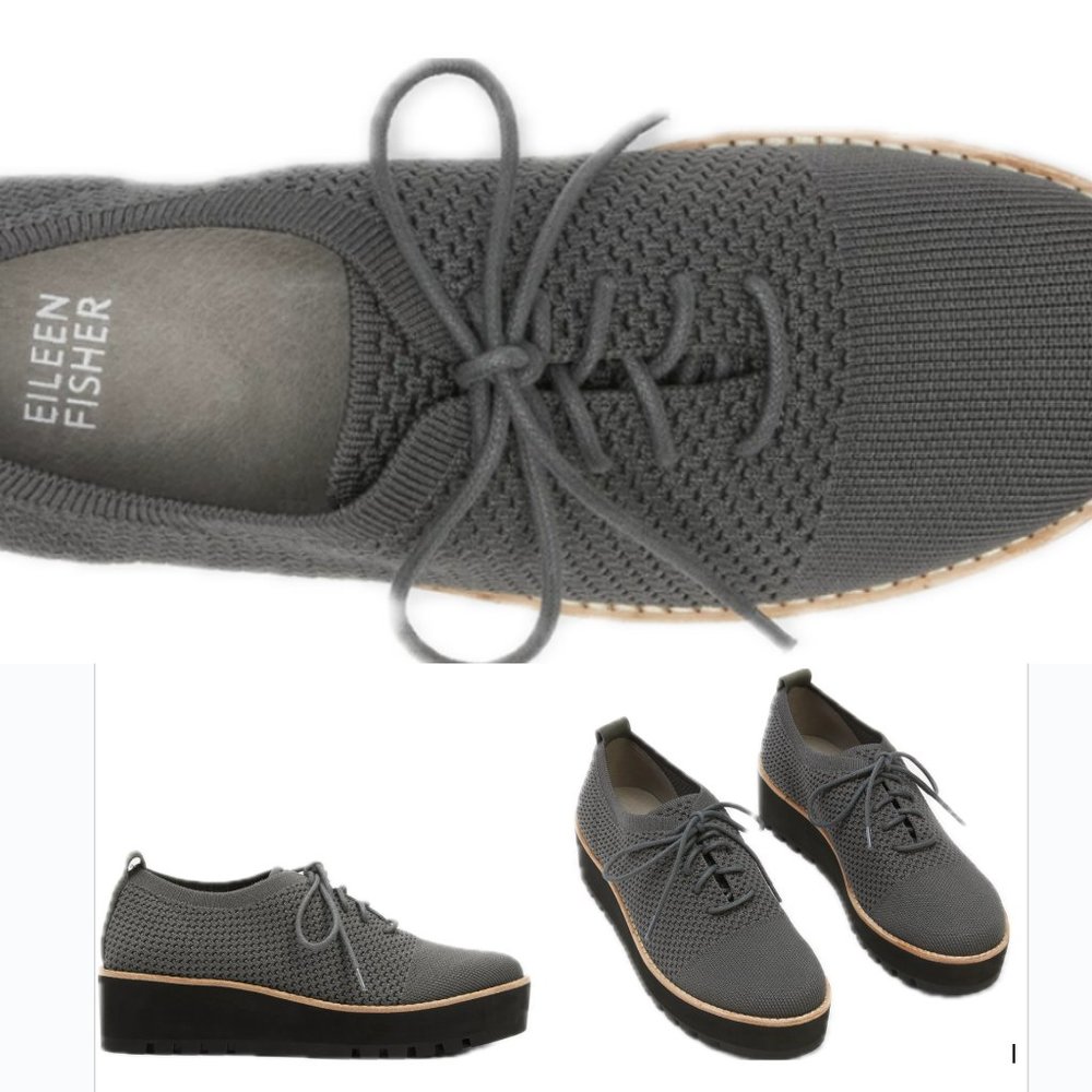 Eileen Fischer Eddy Oxford Platform Shoes